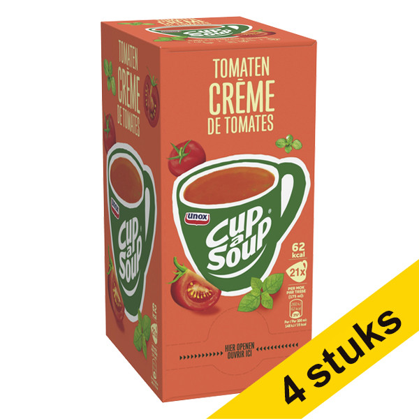 Unox Aanbieding: 4x Cup-a-Soup Tomaten Crème 175 ml (21 stuks)  423049 - 1