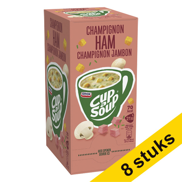 Unox Aanbieding: 8x Cup-a-Soup Champignon Ham 175 ml (21 stuks)  404361 - 1