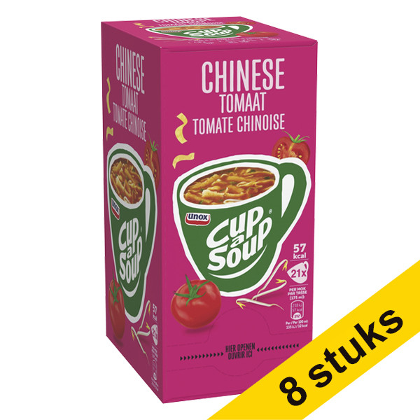 Unox Aanbieding: 8x Cup-a-Soup Chinese Tomaat 175 ml (21 stuks)  404343 - 1