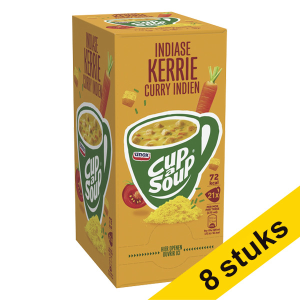 Unox Aanbieding: 8x Cup-a-Soup Indiase Kerrie 175 ml (21 stuks)  404346 - 1