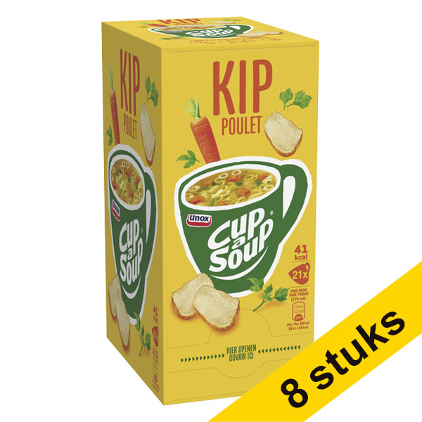 Unox Aanbieding: 8x Cup-a-Soup Kip 175 ml (21 stuks)  404340 - 1