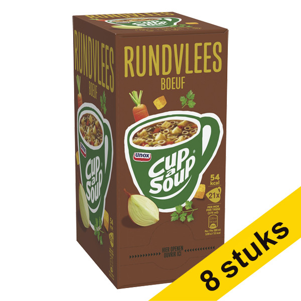 Unox Aanbieding: 8x Cup-a-Soup Rundvlees 175 ml (21 stuks)  404352 - 1