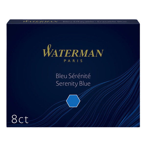 Waterman Allure inktpatronen lang kalm blauw (8 stuks) S0110860 234792 - 1