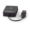 White label Nedis USB 2.0-hub compact (4 poorten) UHUBU2410BK K030200022 - 3