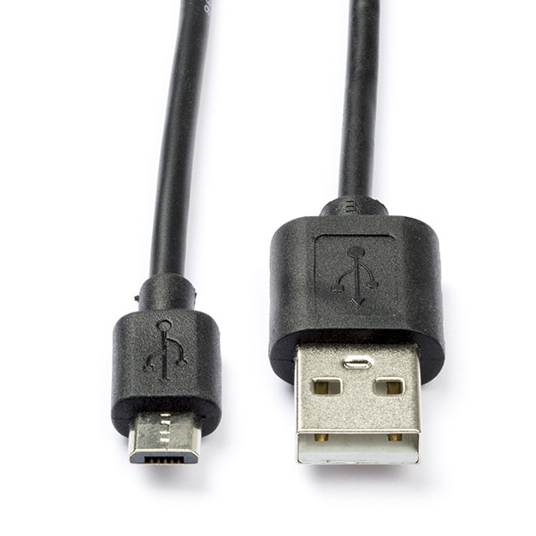 White label USB-A naar Micro USB-kabel (0,5 meter) 93922 CCGP60500BK05 K010201012 - 1