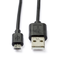 White label USB-A naar Micro USB-kabel (0,5 meter) 93922 CCGP60500BK05 K010201012