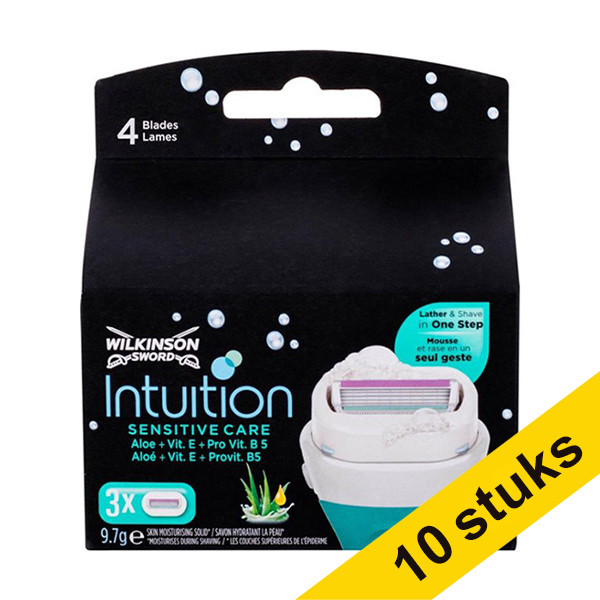 Wilkinson Aanbieding: 10x Wilkinson Intuition Sensitive Care scheermesjes (3 mesjes)  SWI00119 - 1