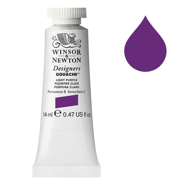 Winsor & Newton Designers gouache 360 light purple (14 ml) 0605360 8840475 410640 - 1
