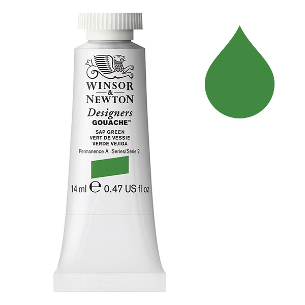 Winsor & Newton Designers gouache 599 sap green (14 ml) 0605599 410670 - 1