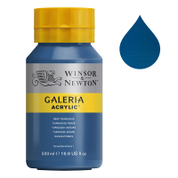 Winsor & Newton Galeria acrylverf 232 deep turquoise (500 ml) 2150232 410074