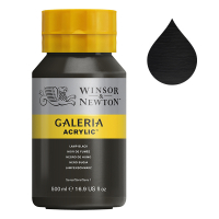 Winsor & Newton Galeria acrylverf 337 lamp black (500 ml) 2150337 410080