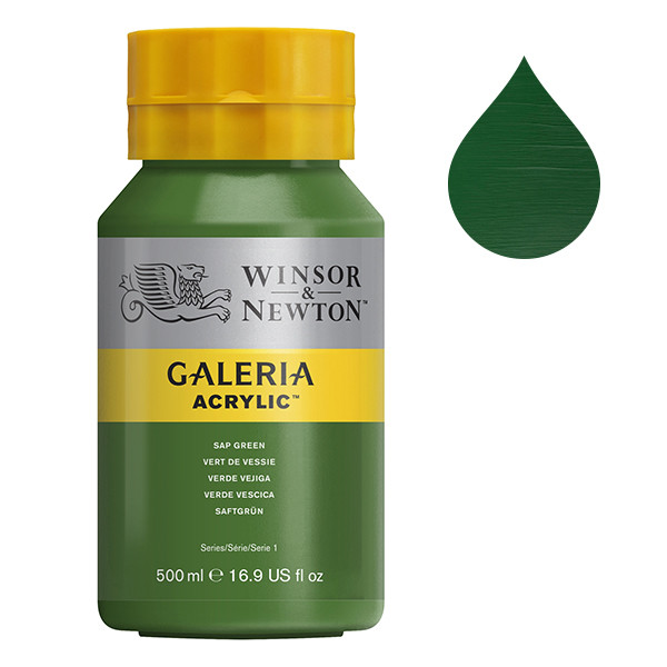 Winsor & Newton Galeria acrylverf 599 sap green (500 ml) 2150599 410110 - 1