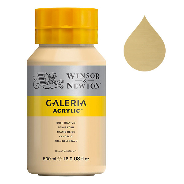 Winsor & Newton Galeria acrylverf 60 buff titanium (500 ml) 2150060 410060 - 1