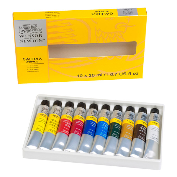 Winsor & Newton Galeria acrylverf tubes 20 ml (10 stuks) 2190525 410180 - 1