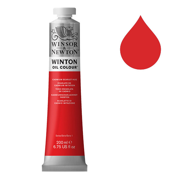 Winsor & Newton Winton olieverf 107 cadmium scarlet hue (200ml) 1437107 410353 - 1