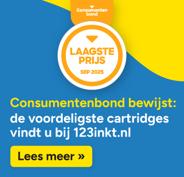 Consumentenbond bewijst 123inkt de voordeligste in inktcartridges