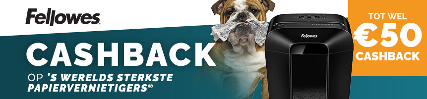 Fellowes cashback actie