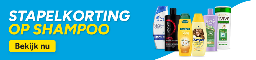 Stapelkorting op shampoo Stapelkorting op shampoo